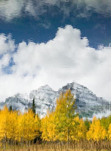 [© Steins Meadow Reflection Pond V by Judith A. Hill is described with Yellows, Green, White, Blue, Blue sky, Air, Alpine, Aspens, Evergreen, Forest, Pine, Pines, Rocky, Tree, Trees, Woods, Colorado, Elk Range, Maroon Bells, Rockys, Rocky Mountains, Fine Art, Stock, Color, Vertical, Gold, Warm, Cool, Maroon Bells-Snowmass Wilderness, Rocky Mountain, Mountain, Mt., Mountains, 2005, Fall hit 17505 rate ]